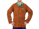WELDAS LAVA BROWN SPLIT RUNDLEDEREN LASJAS  81 CM LANG - 44-7300L