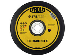 TYROLIT AFBRAAMSCHIJF 178X7X22 23  CA24S-BFP  - CERABOND-X